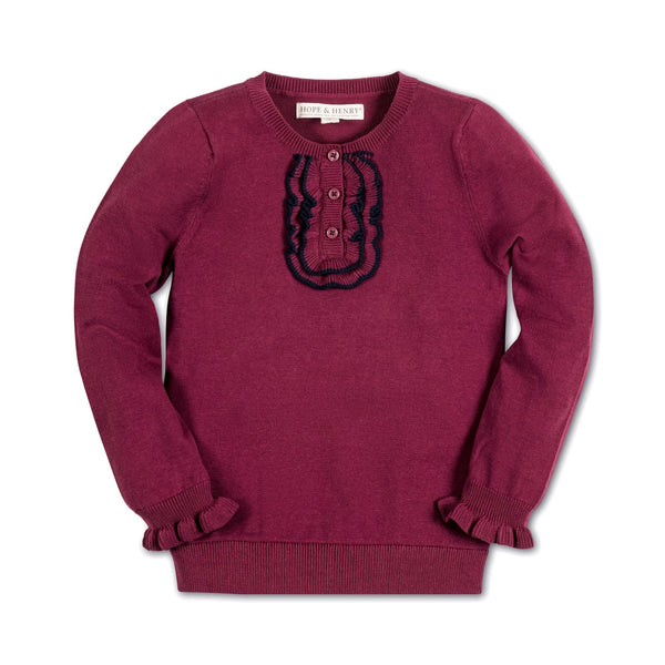 organic-ruffle-sweater-henley-baby Hope & Henry - Sophia's StyleSweaters-1